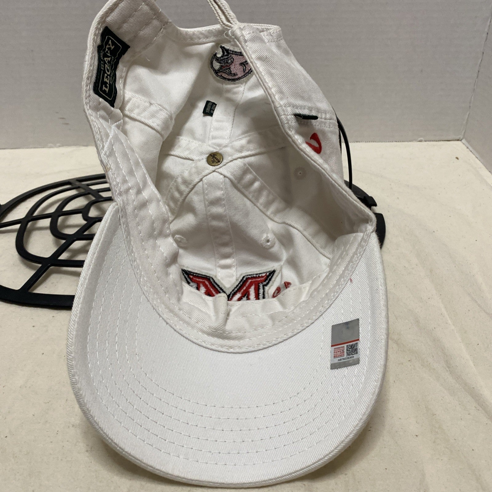 Vintage Miami University Redhawks Hat Baseball College Legacy White OSFA
