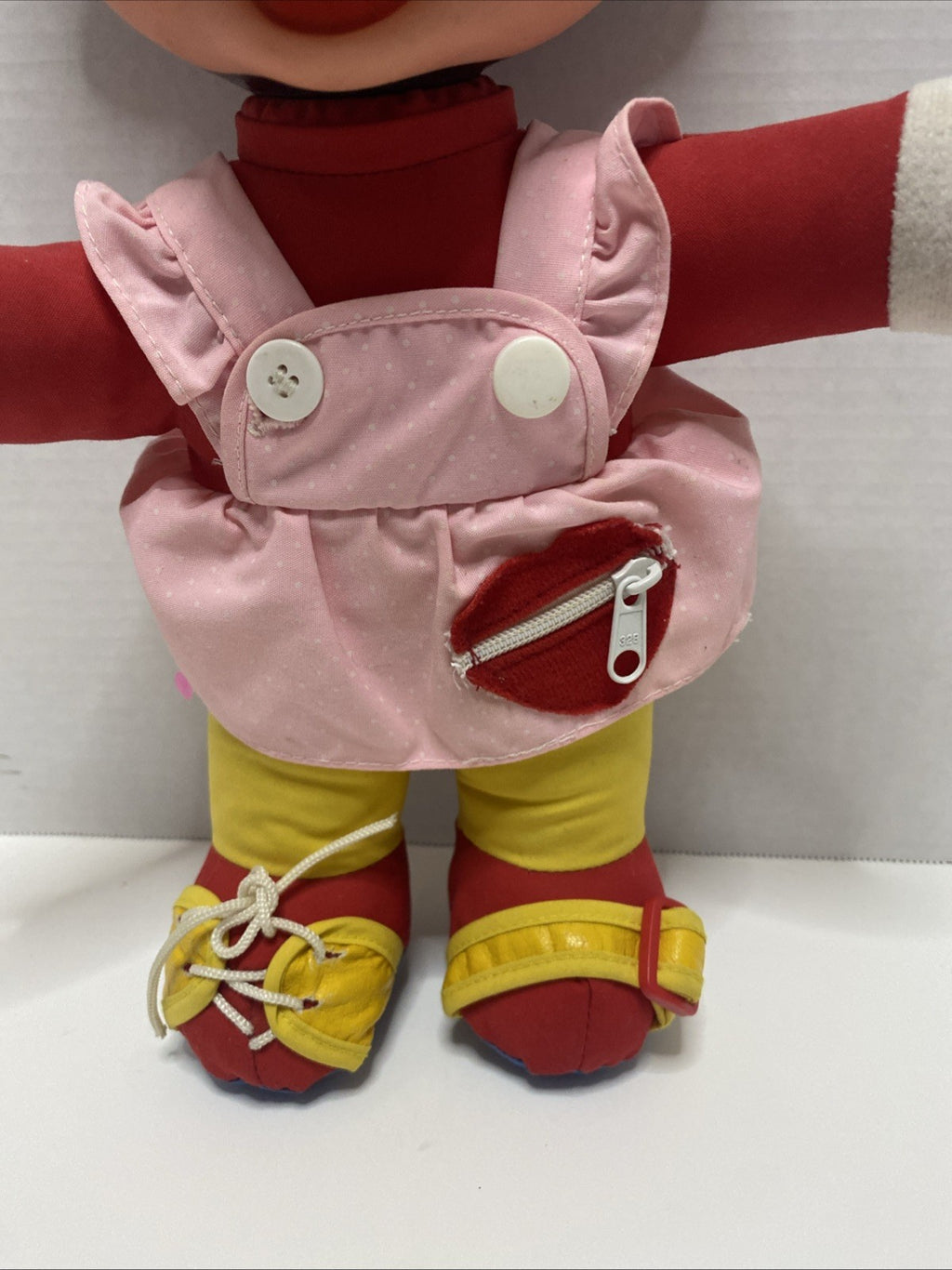 Vintage Minnie Mouse Disney Plush/Plastic 15" Doll Learn to Dress
