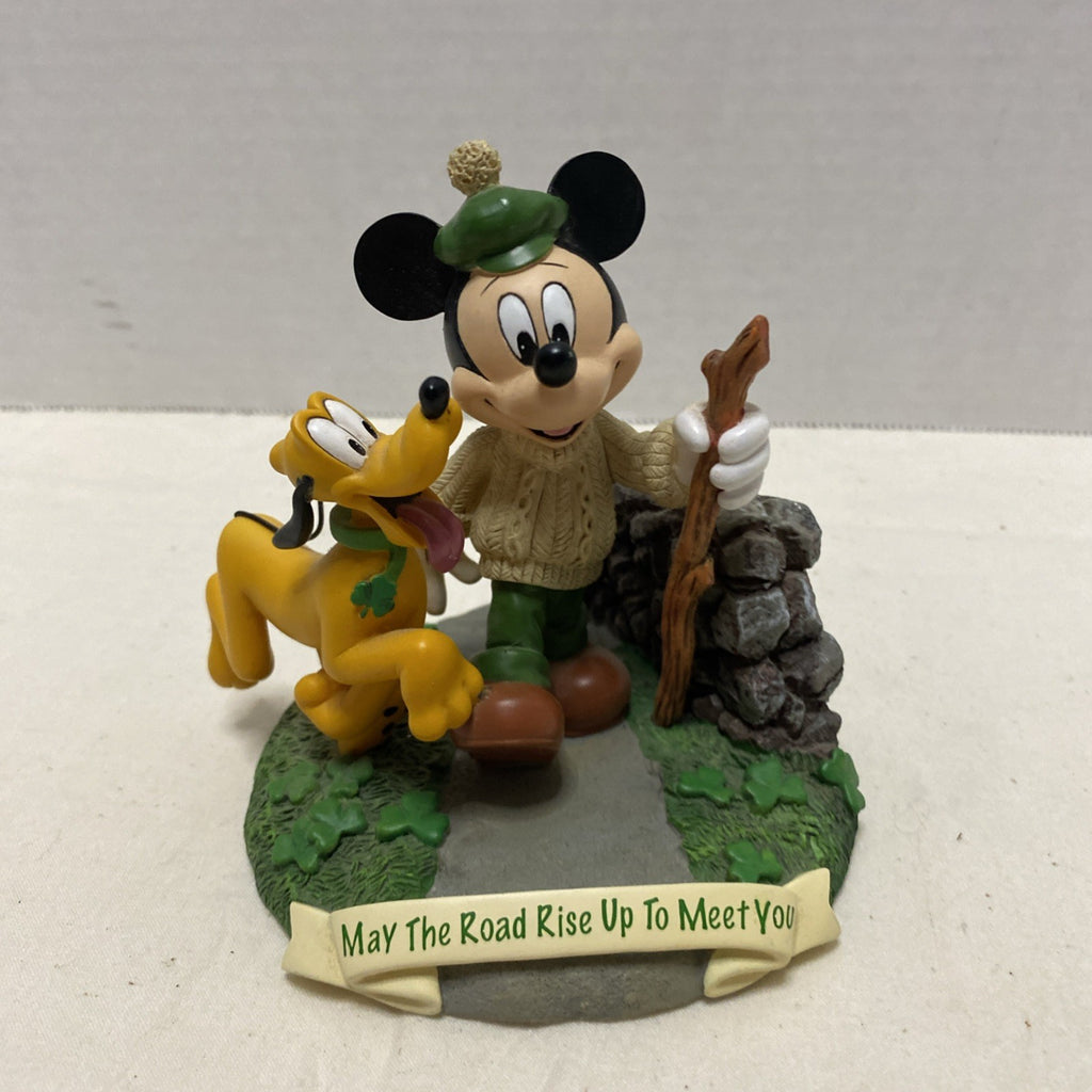 Disney Mickey Mouse With Pluto, "May The Road Rise Up To Meet You"