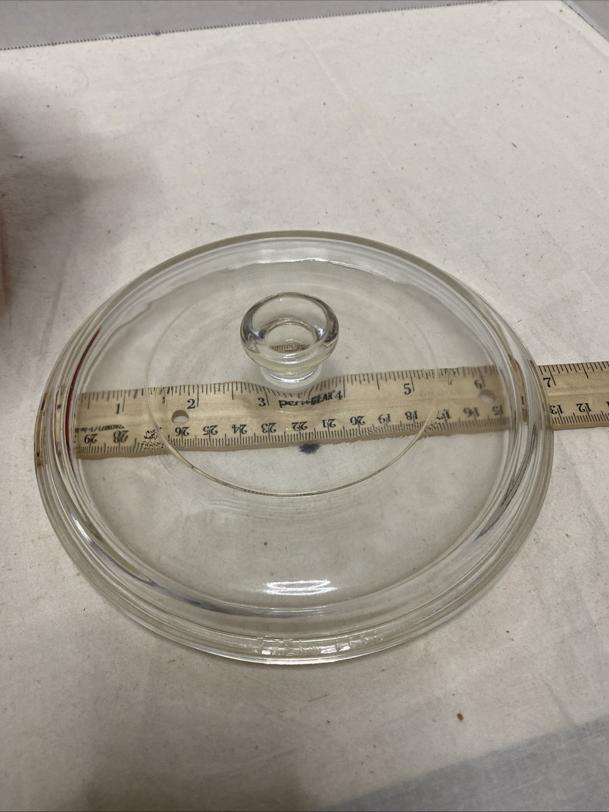 Pyrex Clear Round Glass Replacement Lid Knob Handle