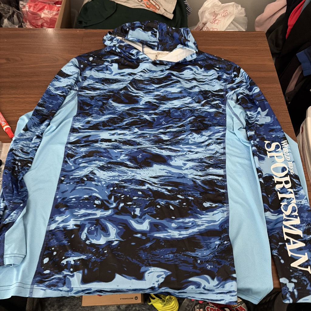 Nwt Worldwide Sportsman Bass Pro Long Sleeve Fishing Shirt Large