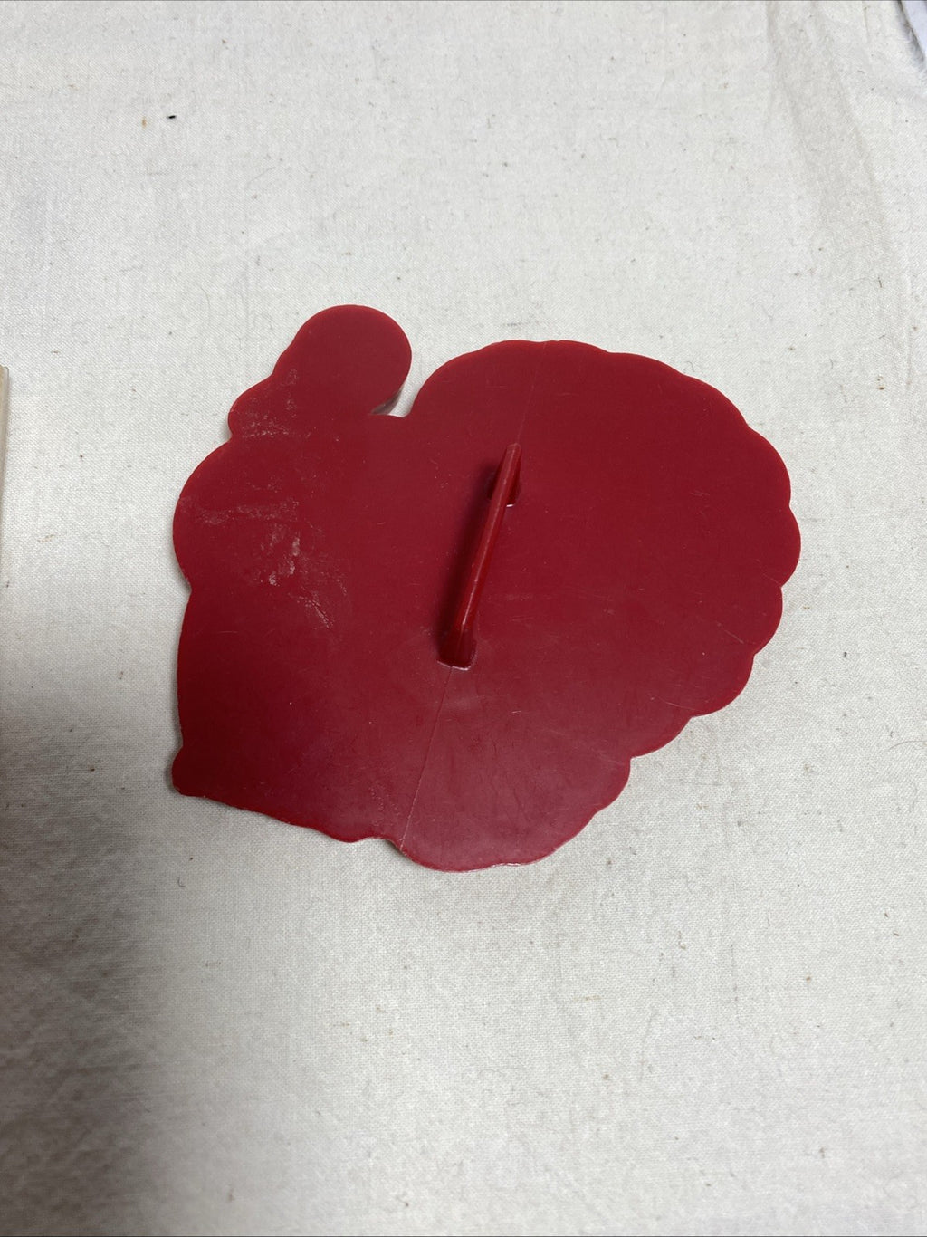 Vtg Detailed TURKEY Thanksgiving Cookie Cutter Red Cooky Tupperware U.S.A. Nice