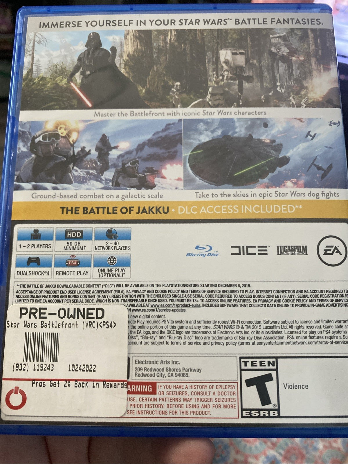 Star Wars - Battlefront (PS4)