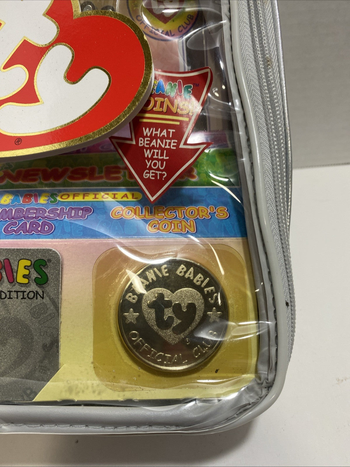 ty Beanie Babies Original Membership Club Platinum Kit Bag 1999 Vintage Sealed