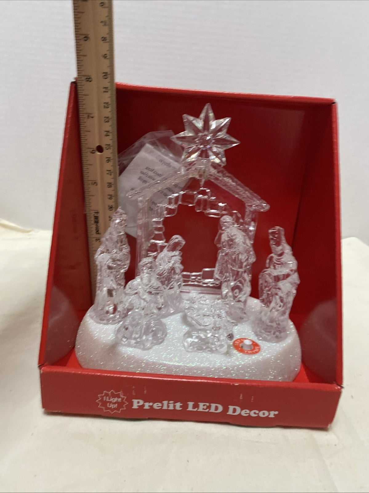 LED Nativity Scene Light Up Musical – Plays Silent Night & Away in a Manger -