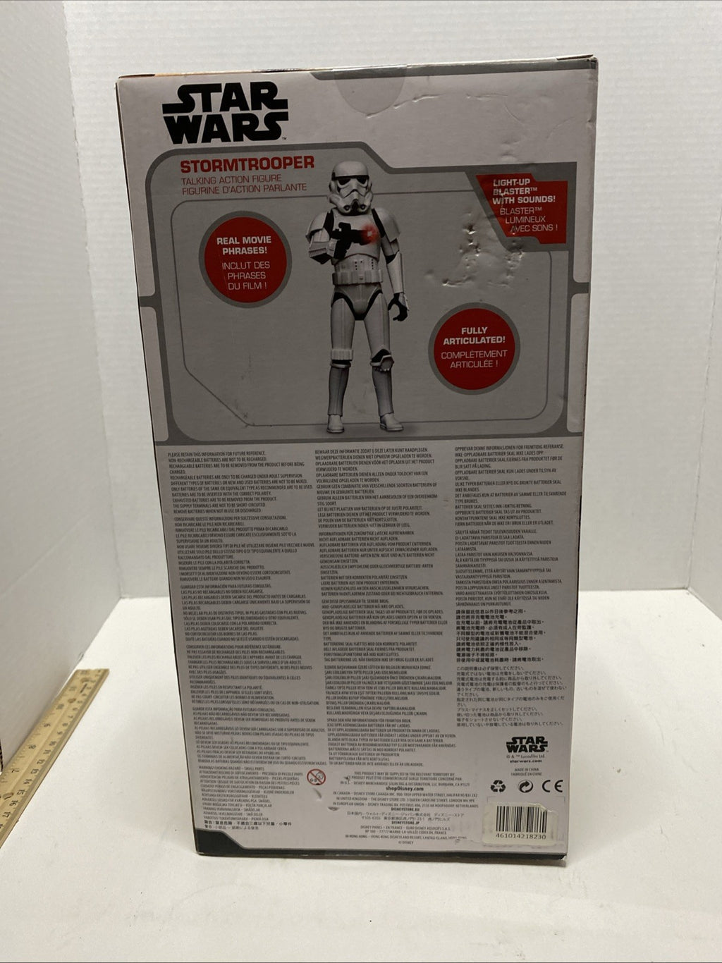 Disney Store STAR WARS Talking STORMTROOPER 13" Figure NIB