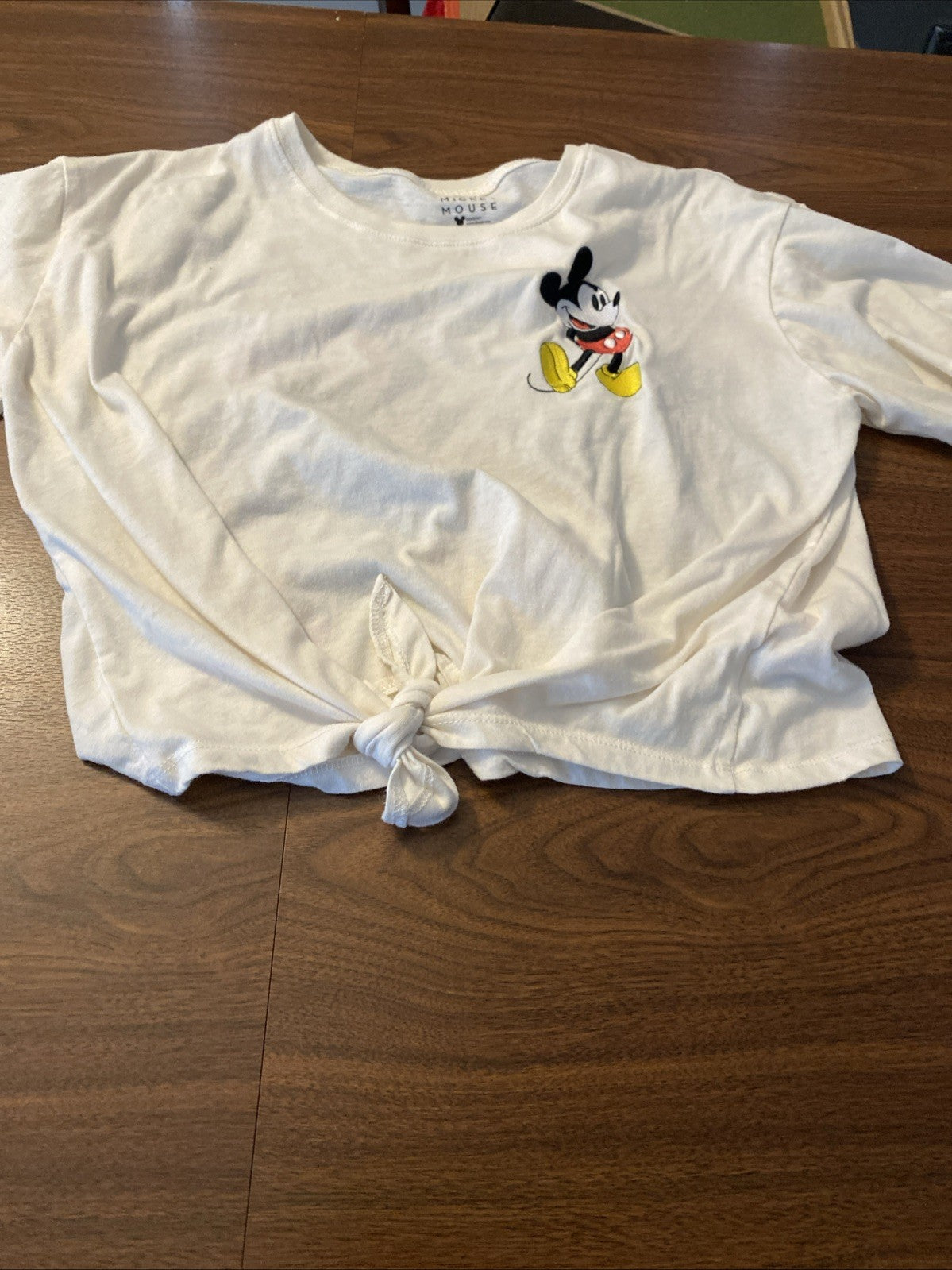 Walt Disney Crop Top Mickey Mouse Logo Graphic Size XXL 19
