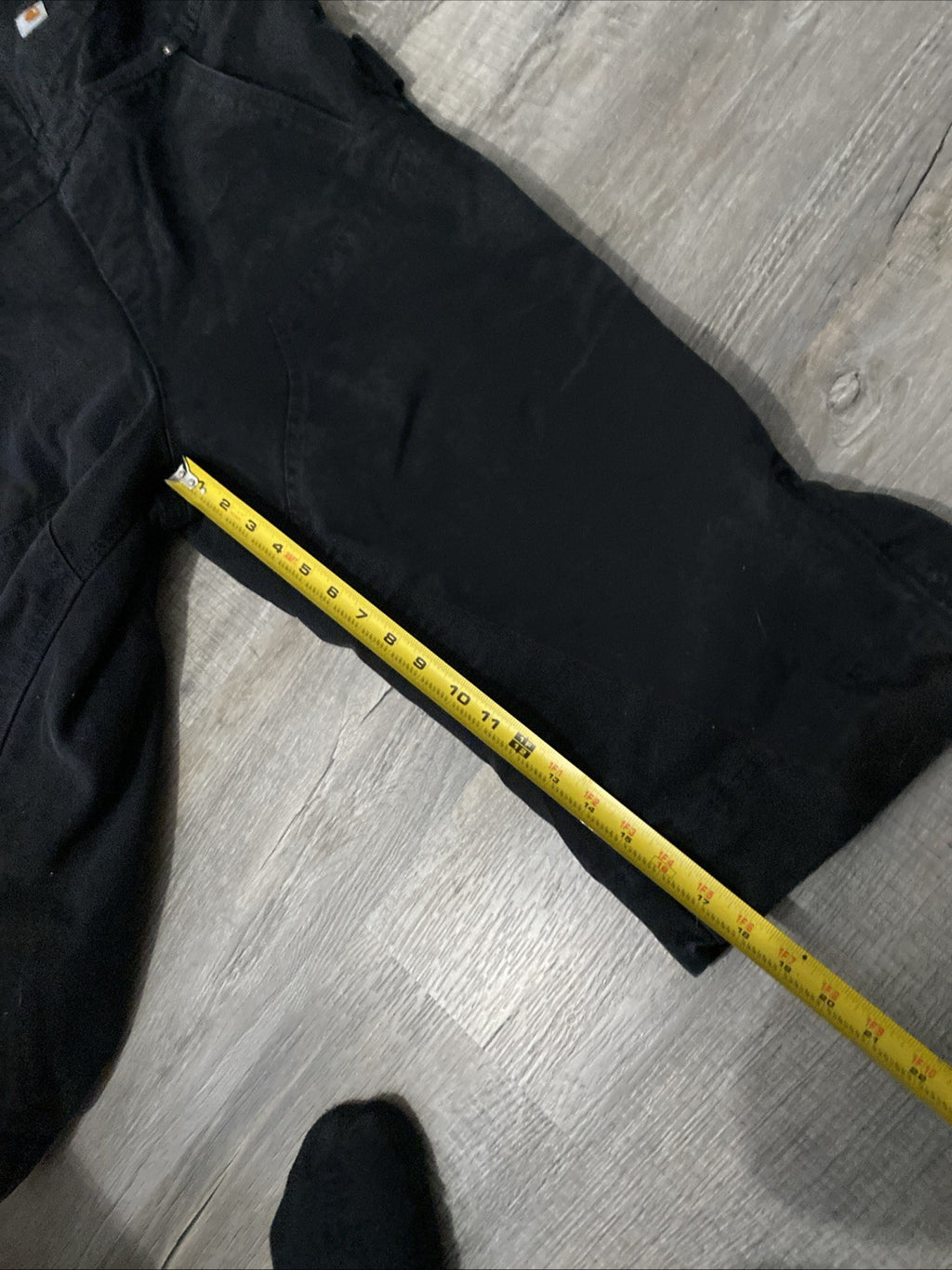 Carhartt (12-14) Short Bib Overalls Black