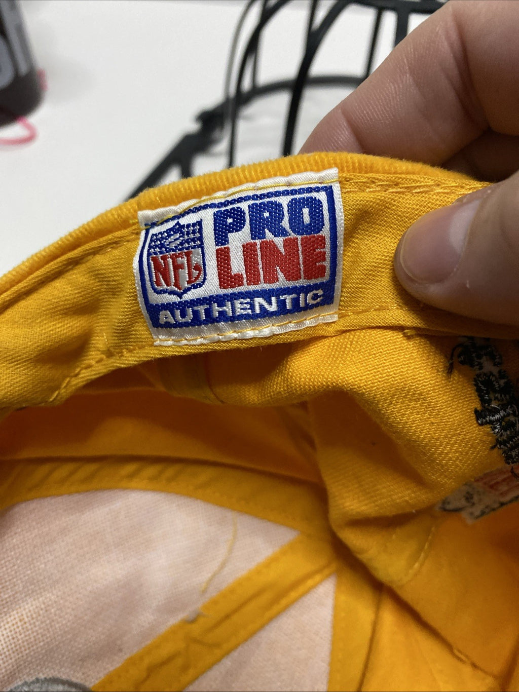 Vintage 90s Pittsburgh Steelers Logo Athletic Pro Line Strapback Hat Cap NFL