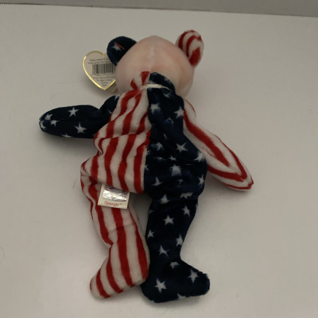 TY Beanie Baby - SPANGLE the Bear (Pink Head Version) (8.5 inch)