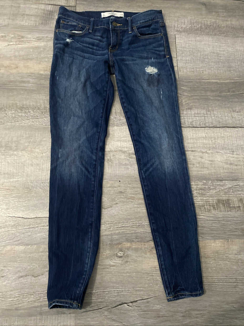 A&F Light Wash Skinny Jeans