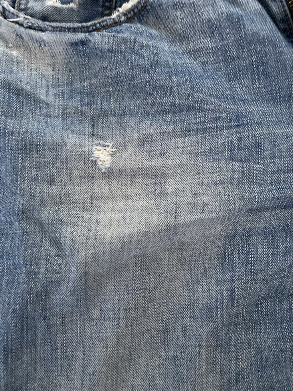 AMERICAN EAGLE Men’s Airflex + Skinny 30x32  Distressed Destroyed Denim  Jeans