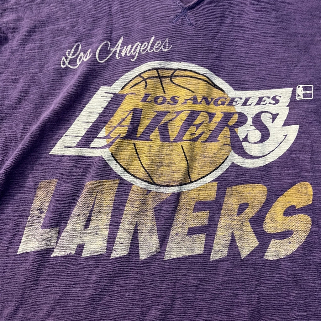 47 Brand Women’s Large Los Angeles Lakers Hoodie T-Shirt Longsleeve