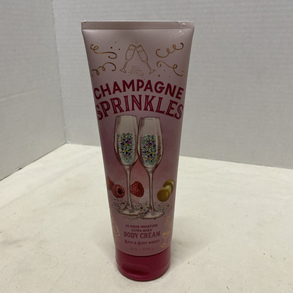 1 BATH & BODY WORKS CHAMPAGNE SPRINKLES HAND BODY CREAM 8 OZ ULTIMATE HYDRATION