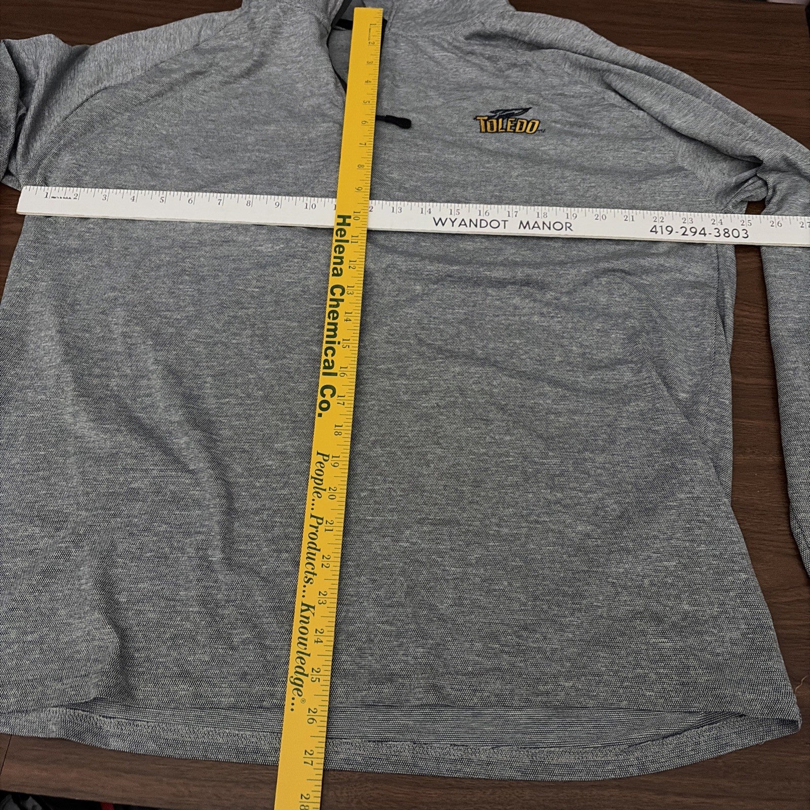 Champion Men’s XL University Of Toledo Rocket Quarter Zip Long Sleeve Pullover G