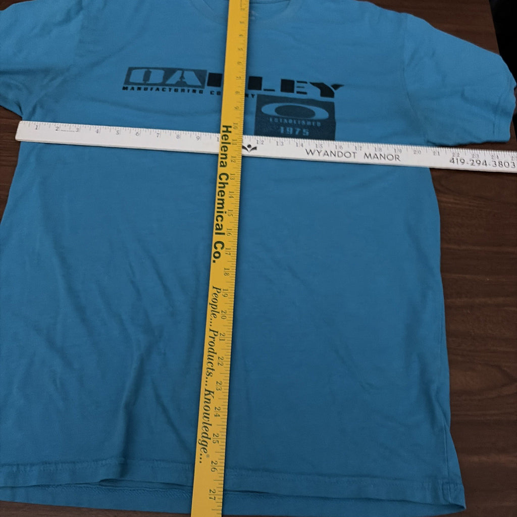 Oakley Shirt Mens Large Graphic Blue Tshirt