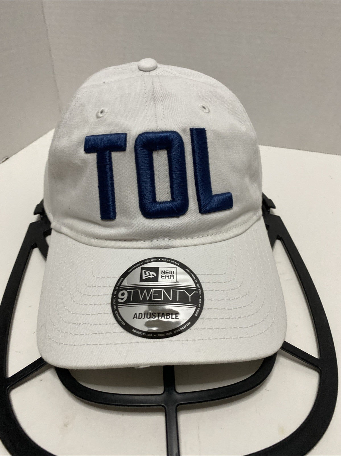 TOL White Baseball Cap Hat Adjustable