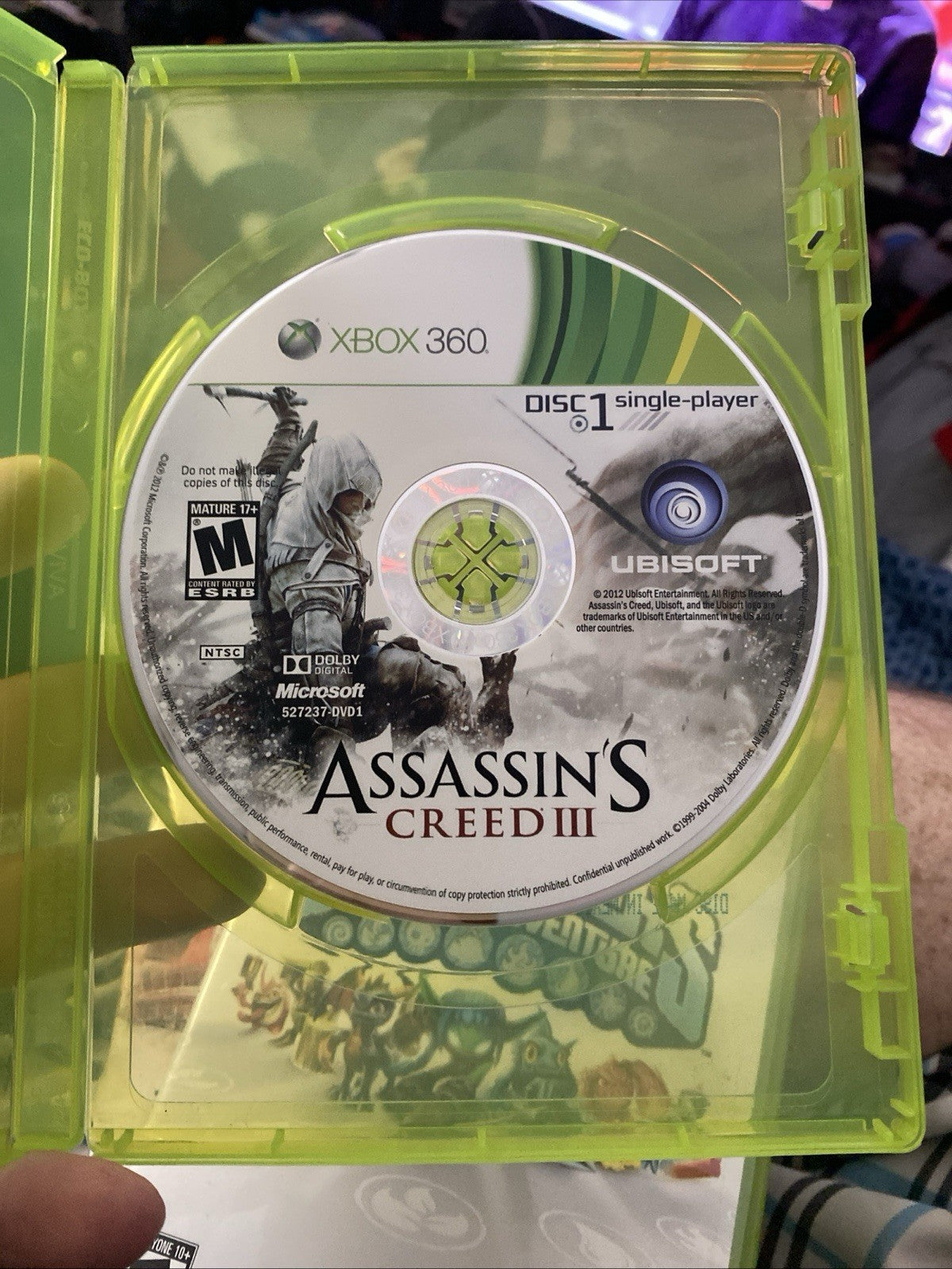 Assassin's Creed III 3 (Xbox 360) Disc 1 Only Single Player Tested, Working