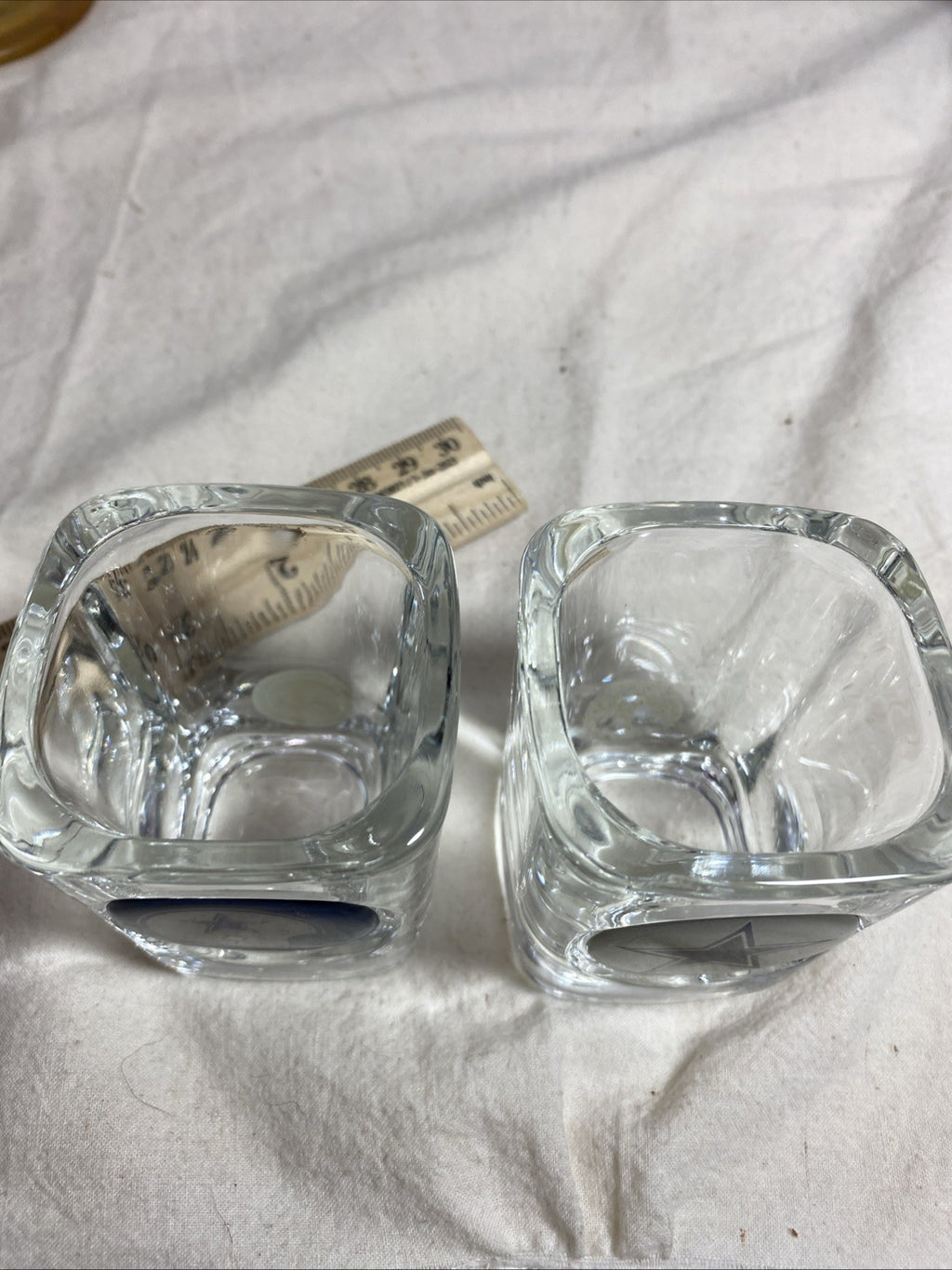 Dallas Cowboys Shot Glasses Set of 2 Star and Helmet NFL official sticker
