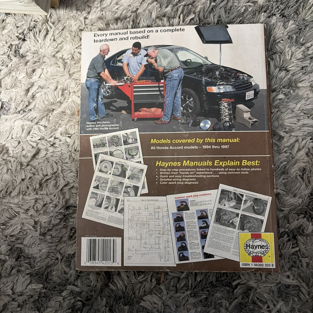 Haynes Repair Manual 42013: Honda Accord 1994-1997 All Models
