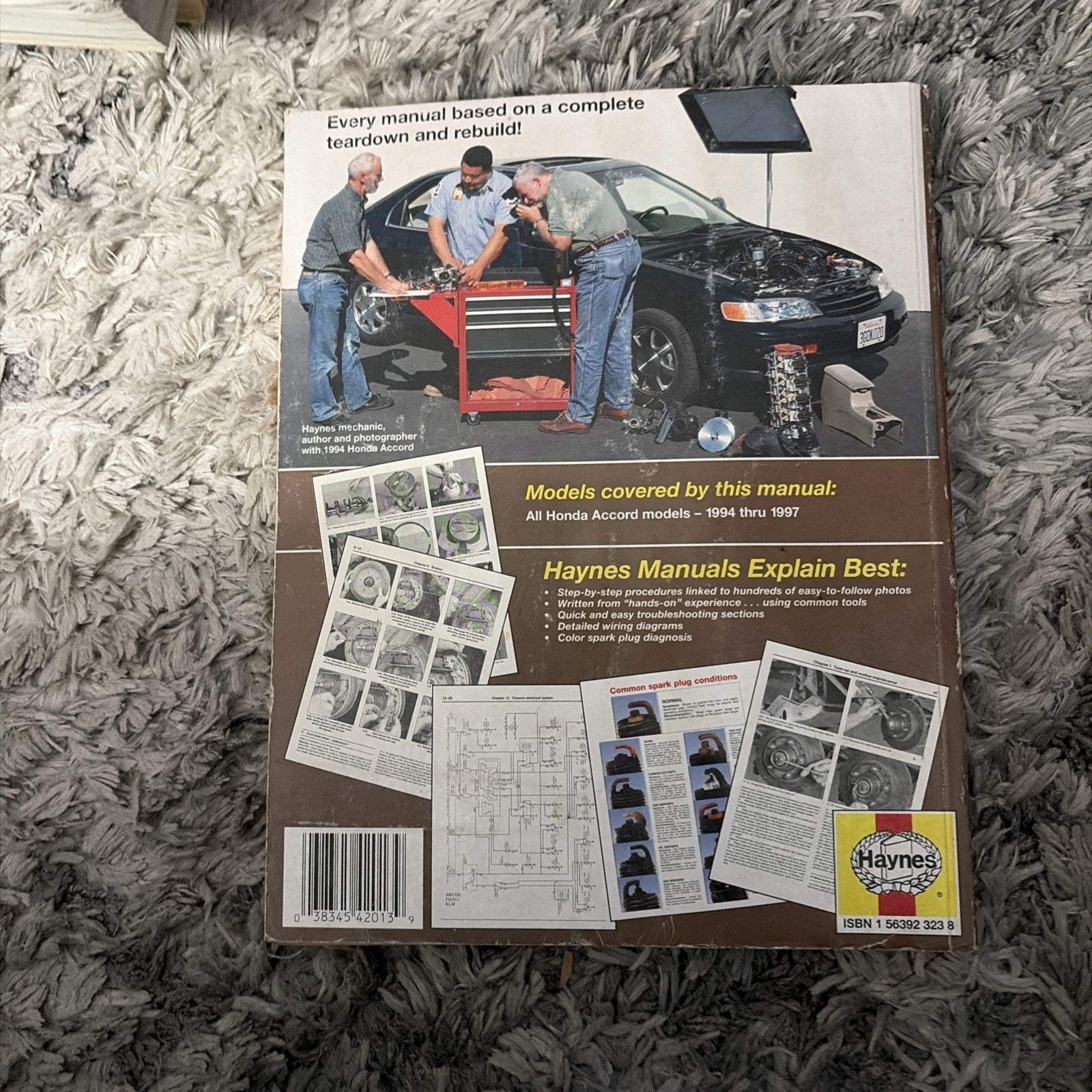 Haynes Repair Manual 42013: Honda Accord 1994-1997 All Models