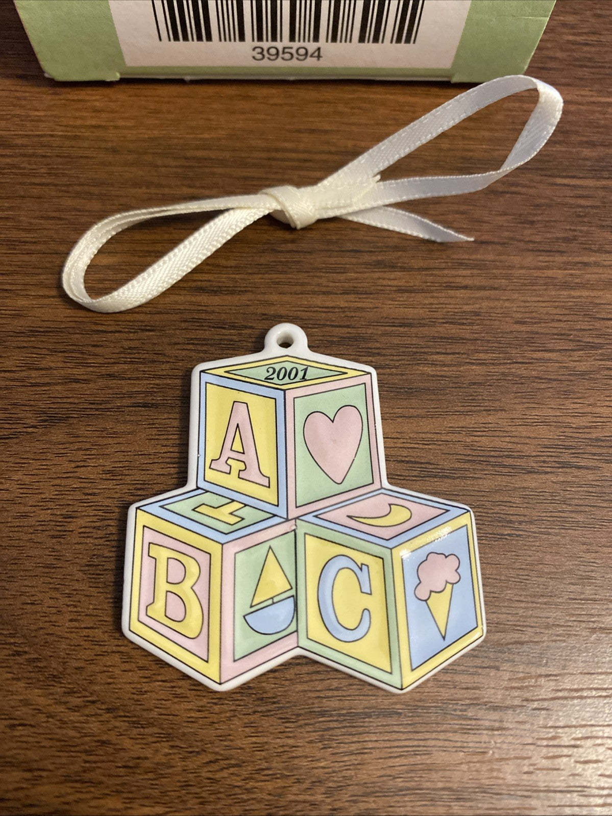 LONGABERGER TIE ON, 2001 Baby Blocks...Never Used