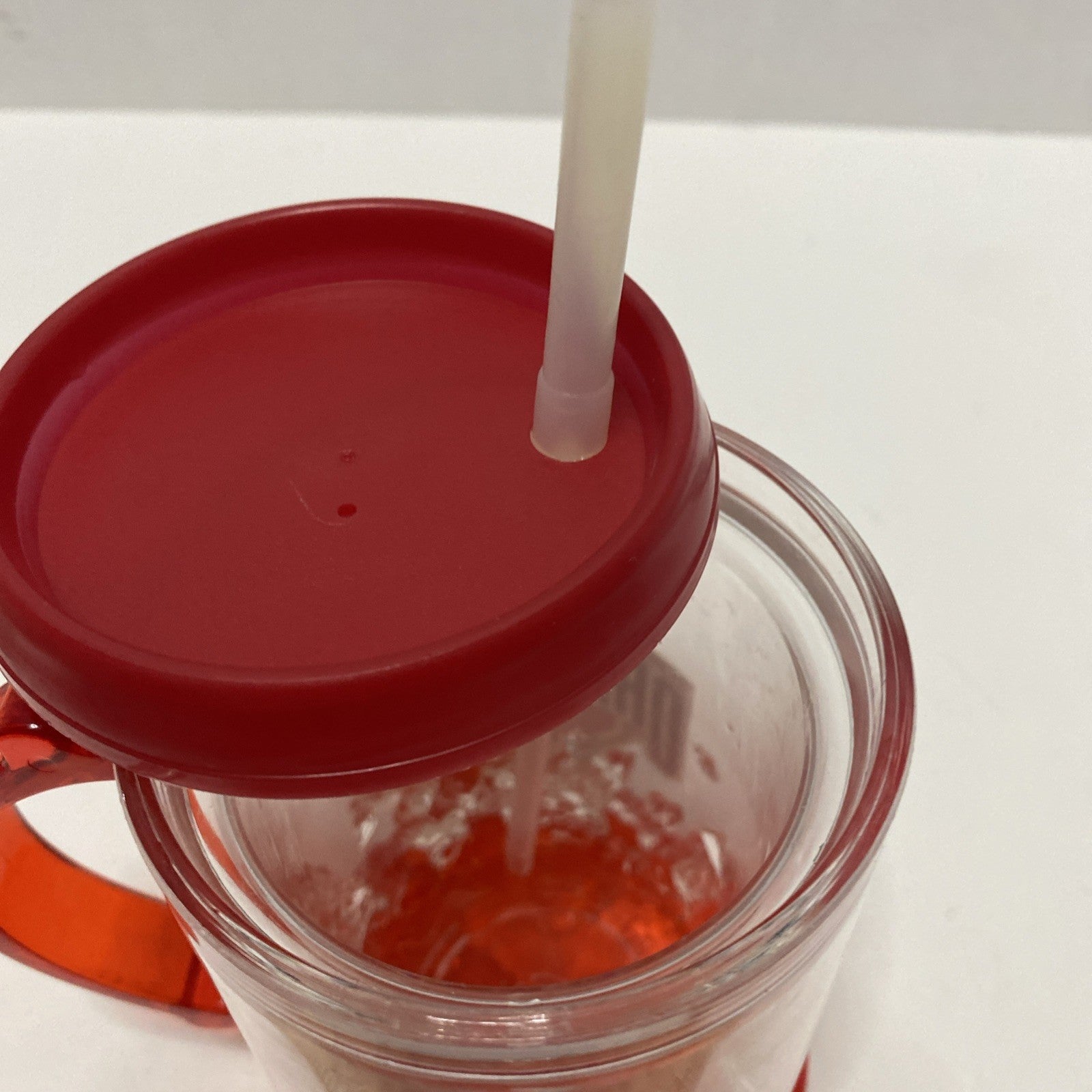 Duck House Sports Ohio State Buckeyes NCAA Frosted Plastic Mug Cup With Straw