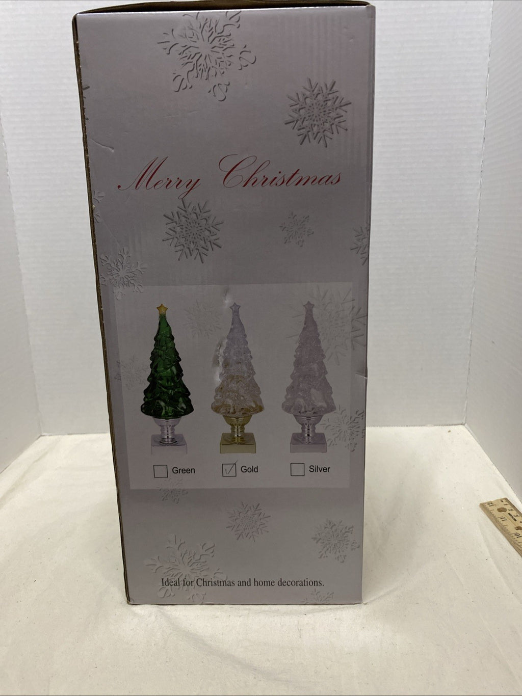 Blowing Glitter Christmas Tree-XLarge 15.25" Gold