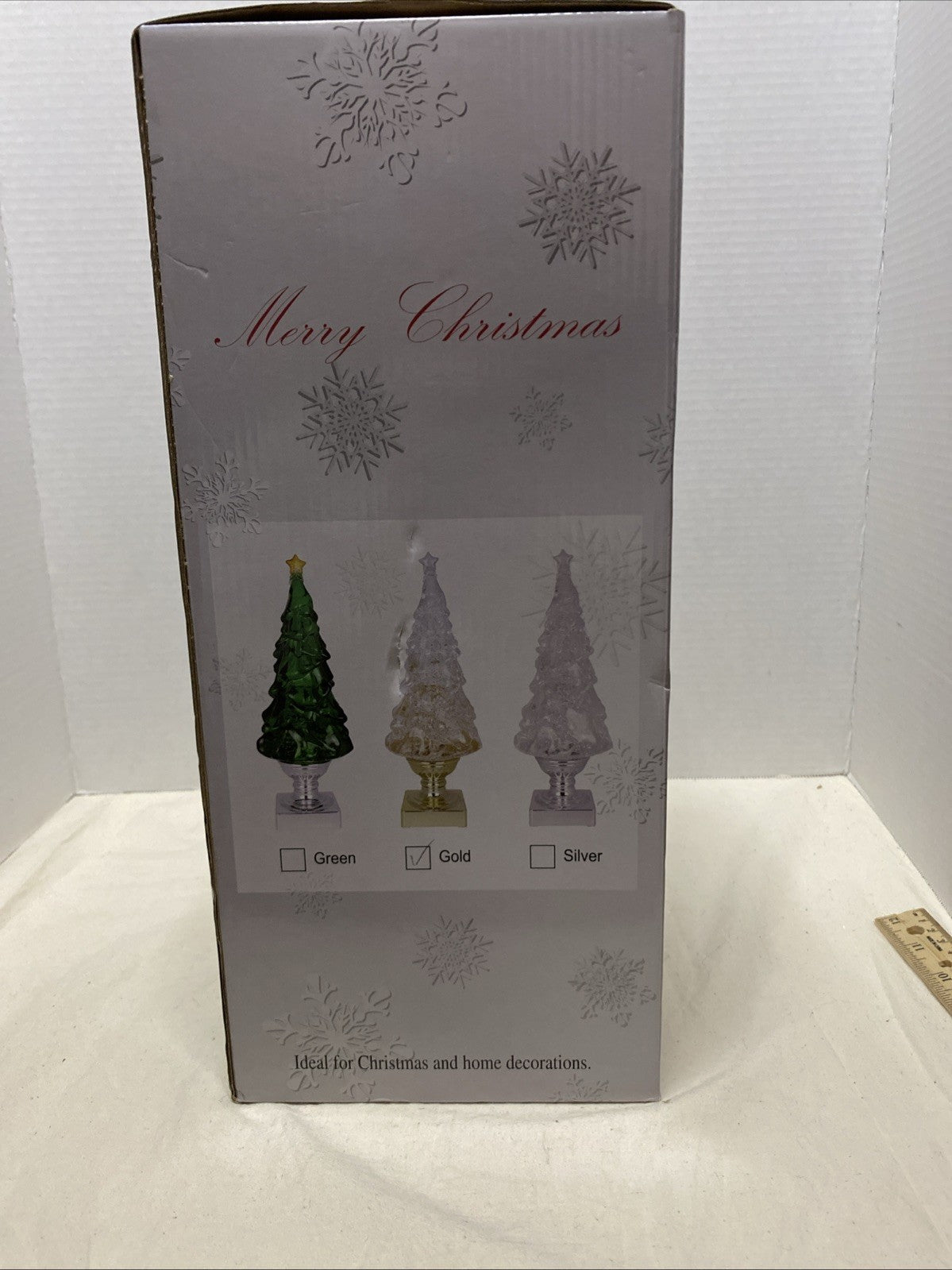 Blowing Glitter Christmas Tree-XLarge 15.25" Gold