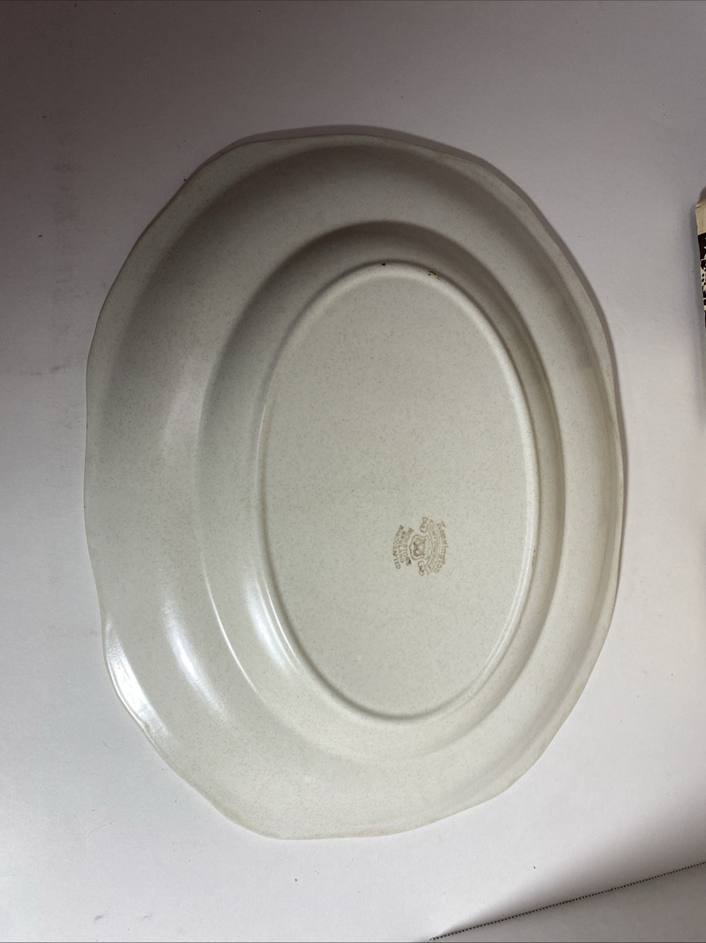 Kensington Staffordshire Orange Yellow Brown Flowers Serving Platter