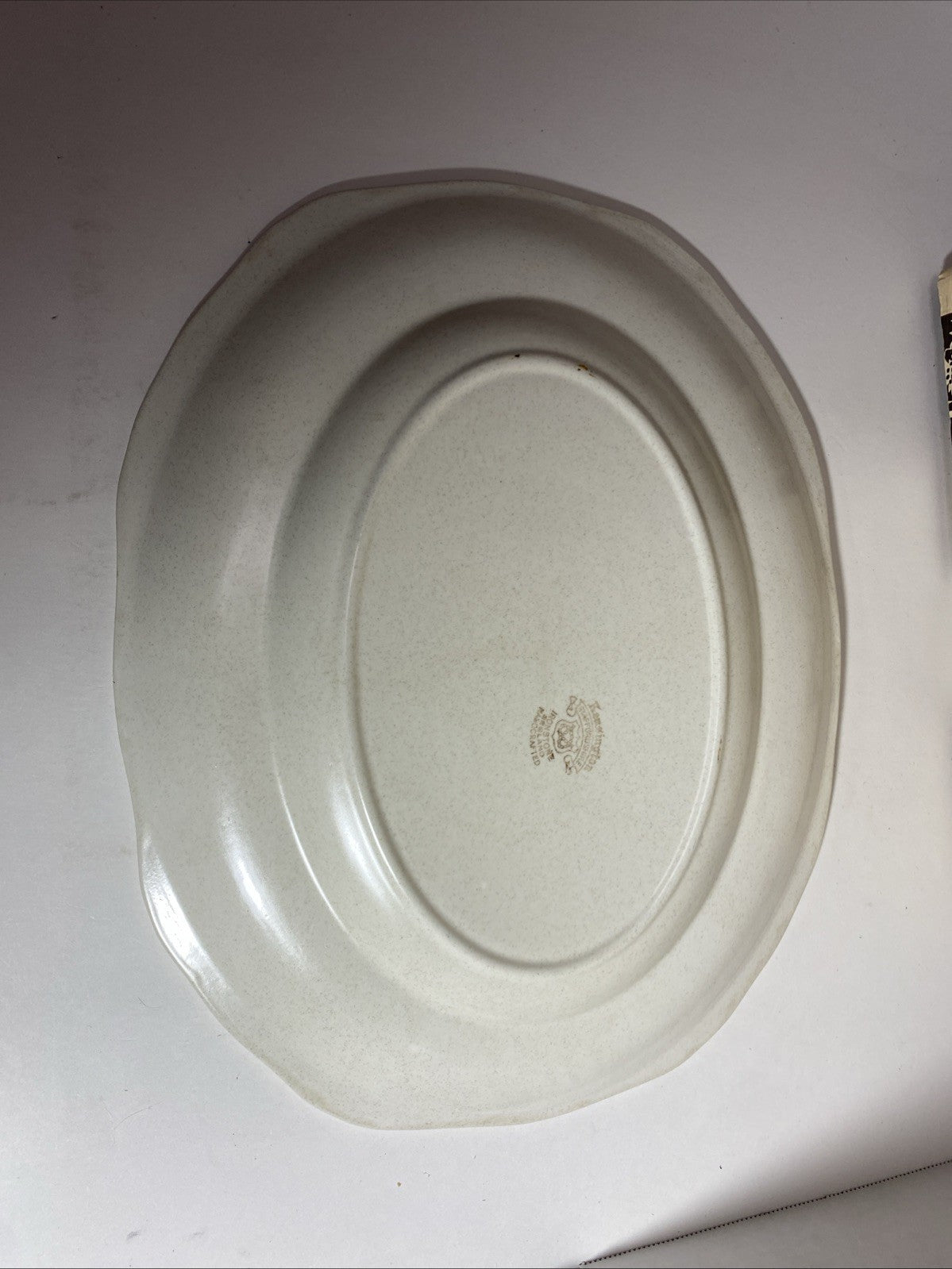 Kensington Staffordshire Orange Yellow Brown Flowers Serving Platter