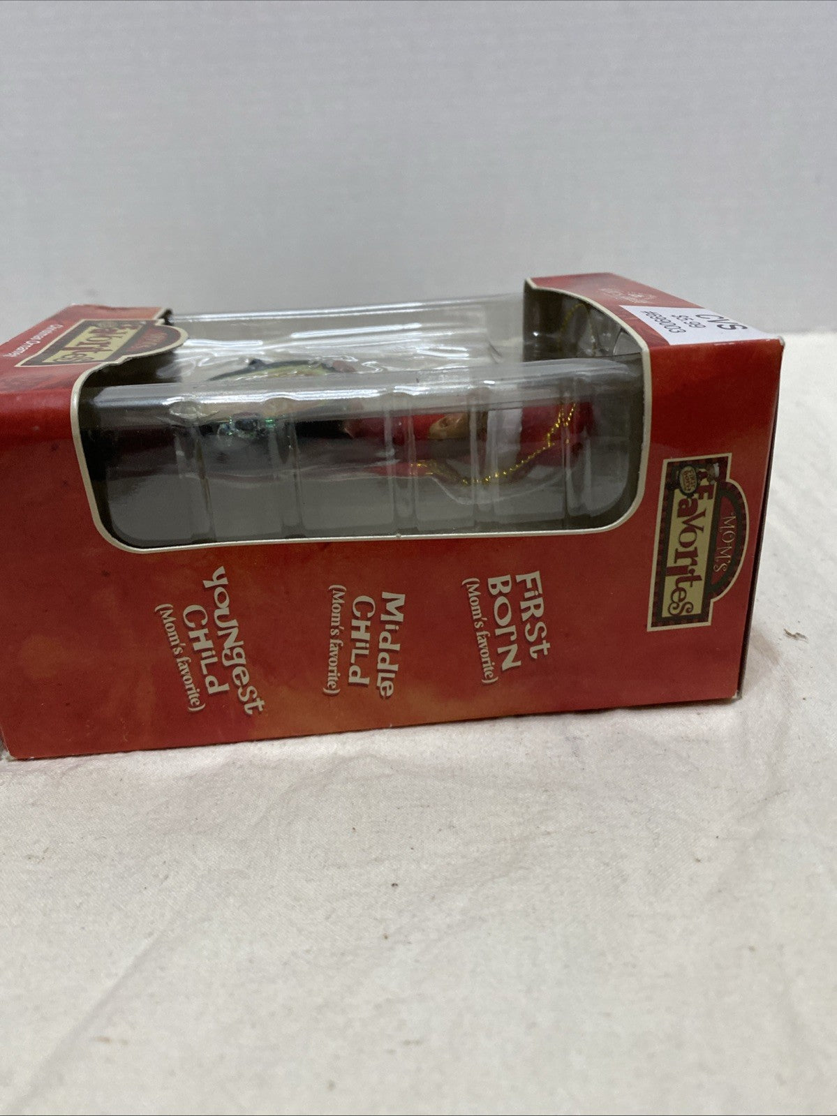 Kurt Adler Mom's Favorite Christmas Tree Ornament First Born Box Box NEW