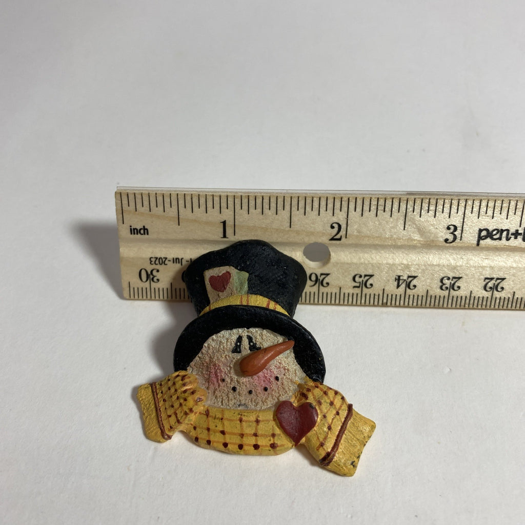 Christmas Brooch Pin Snowman Snow Winter Holiday Frosty
