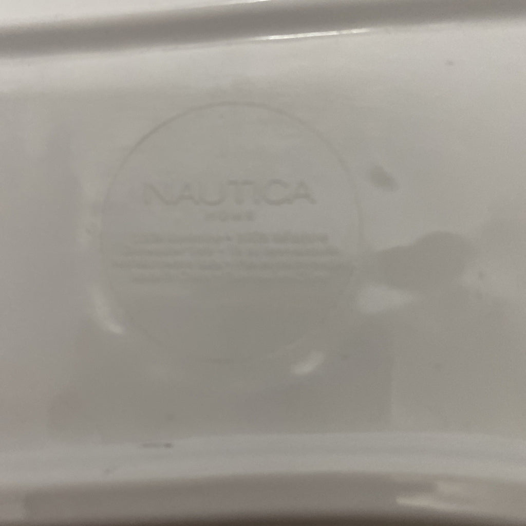25" Nautica BLUE WHALE MELAMINE SERVING DISH. 21" long. HEAVY.   SUPER NICE!