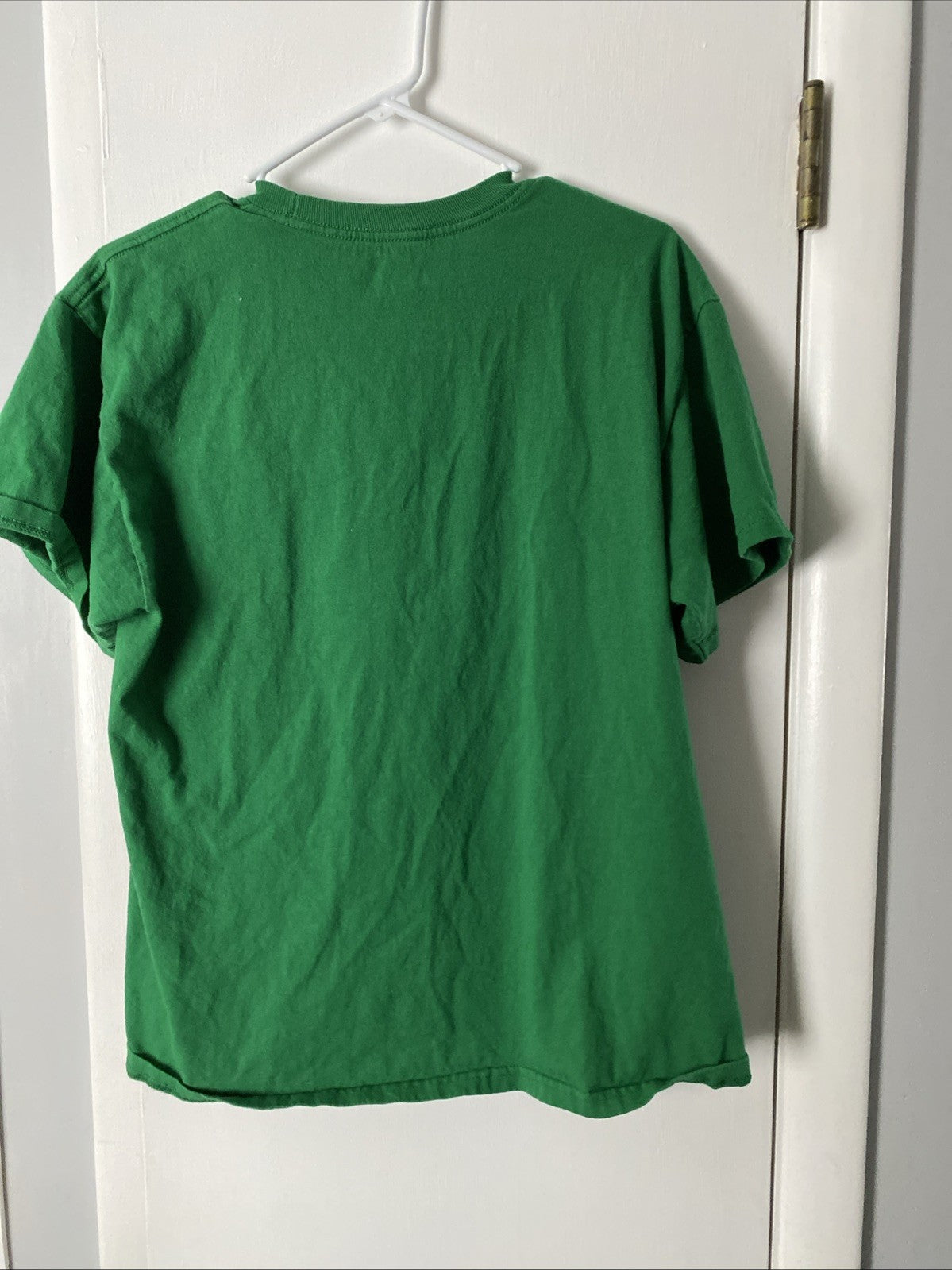 Men's L Green Christmas Nasa Astronaut Short Sleeve T-shirt