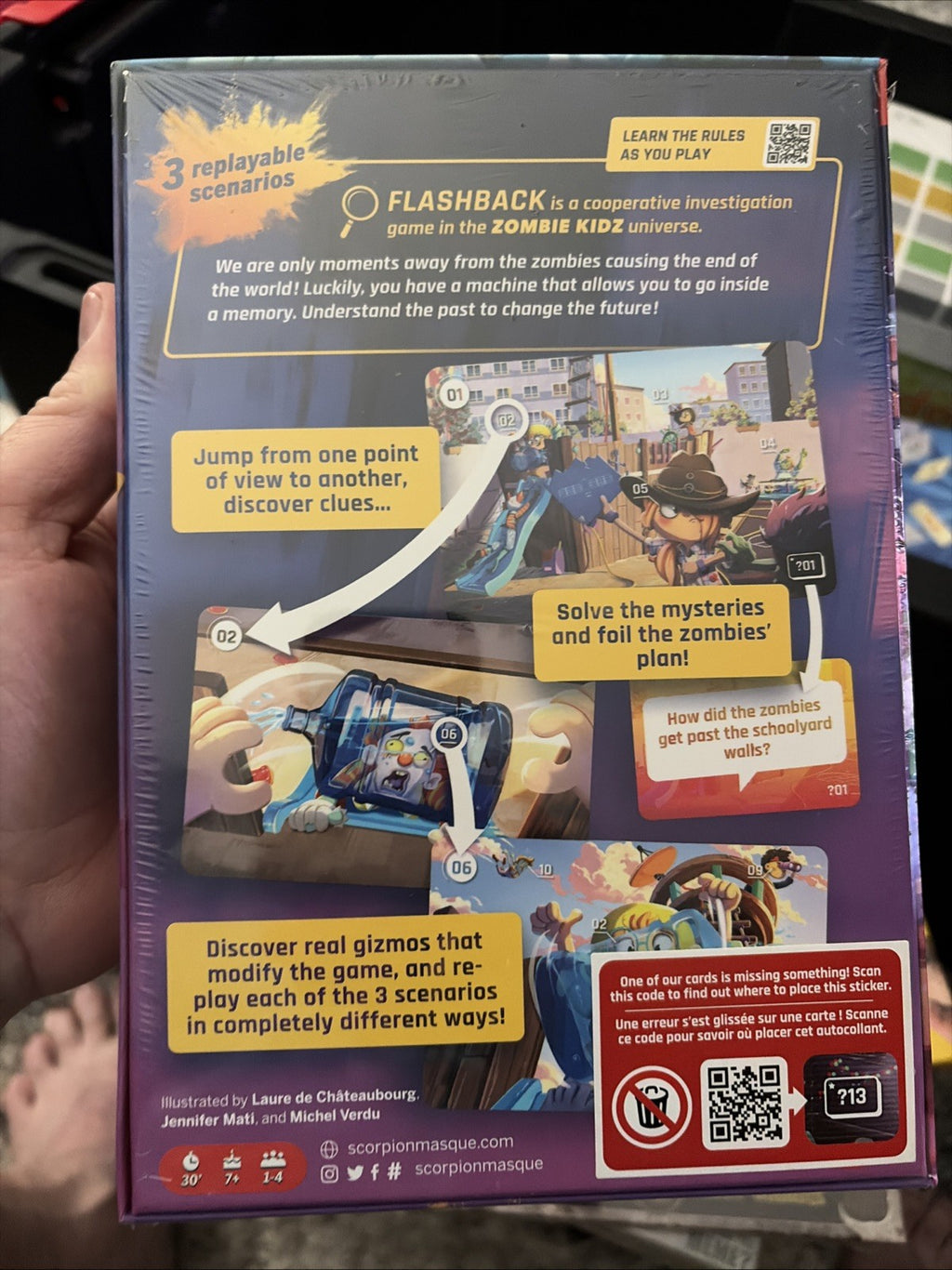 2022 Flashback Zombie Kids Game By Le Scorpion Masque Inc. Mystery Board Games