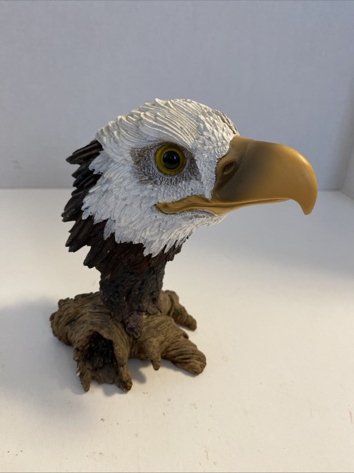 American Bald Eagle Head Bust Resin Figurine Herco Professional Gift 6" High