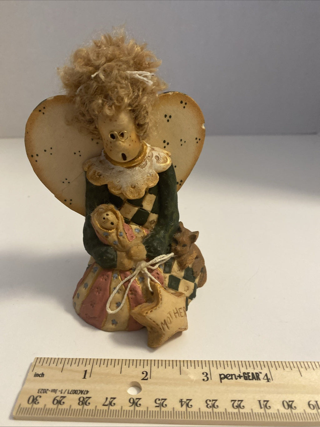Vintage Designs by Diana Zufall Limited Edition 3964 MOTHER Figurine Yarn Hair