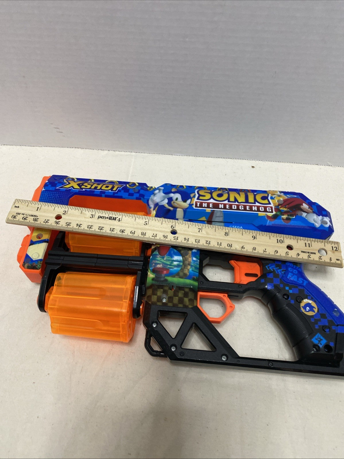 Zuru X-Shot Skins Sonic the Hedgehog Blaster Toy Gun Air Pocket Technology