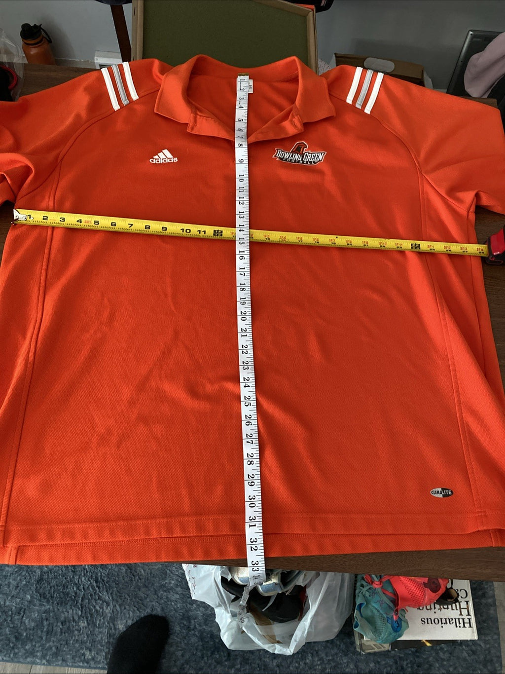 Adidas 3XL golf polo Bowling Green State University football shirt