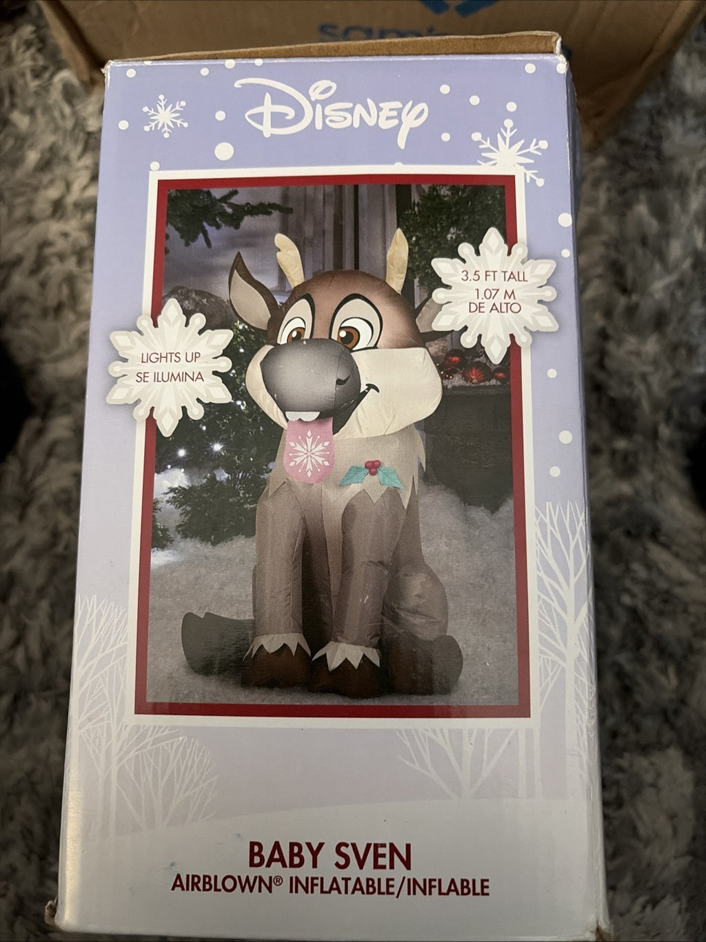 Disney Frozen 3.5 Ft Baby Sven Airblown Christmas Inflatable Yard Decor