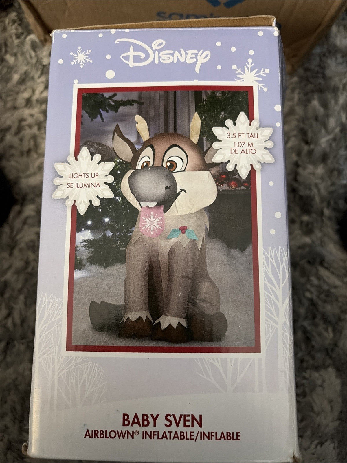 Disney Frozen 3.5 Ft Baby Sven Airblown Christmas Inflatable Yard Decor