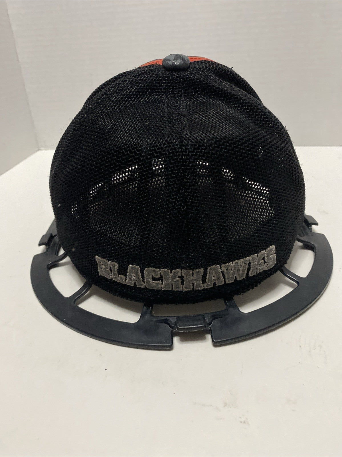 NHL Chicago Blackhawks Center Ice Reebok Black Snap back Mesh Adult Cap