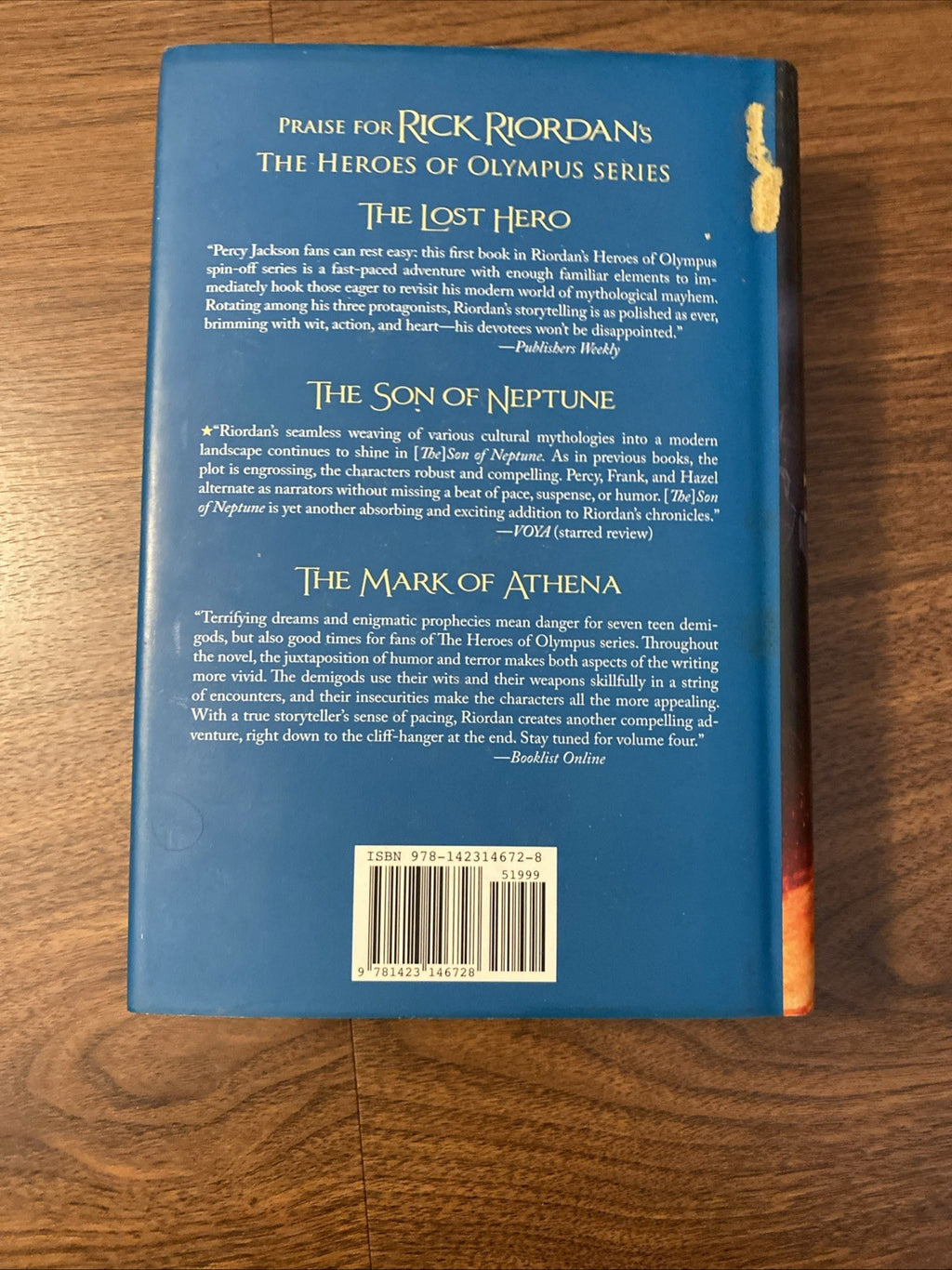 Lot of 5 - Rick Riordan - Heroes Of Olympus Series - Complete  1-5 - Hardcover 