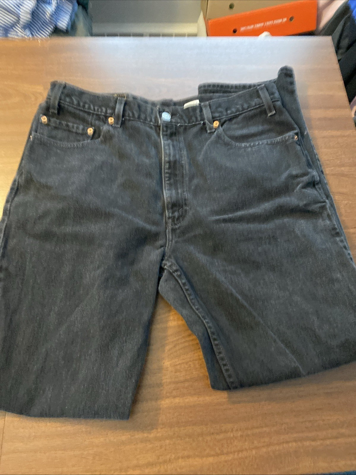 Men’s Levi Strauss 505 36x32 Black Denim