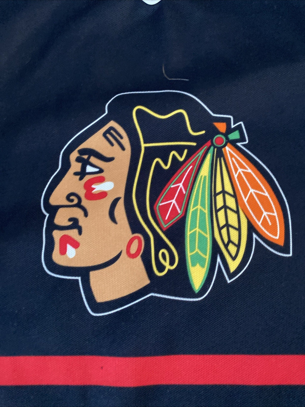 Vintage CCM Chicago Blackhawks Jersey Stitched Sewn Youth S/M Boys Kids 90s