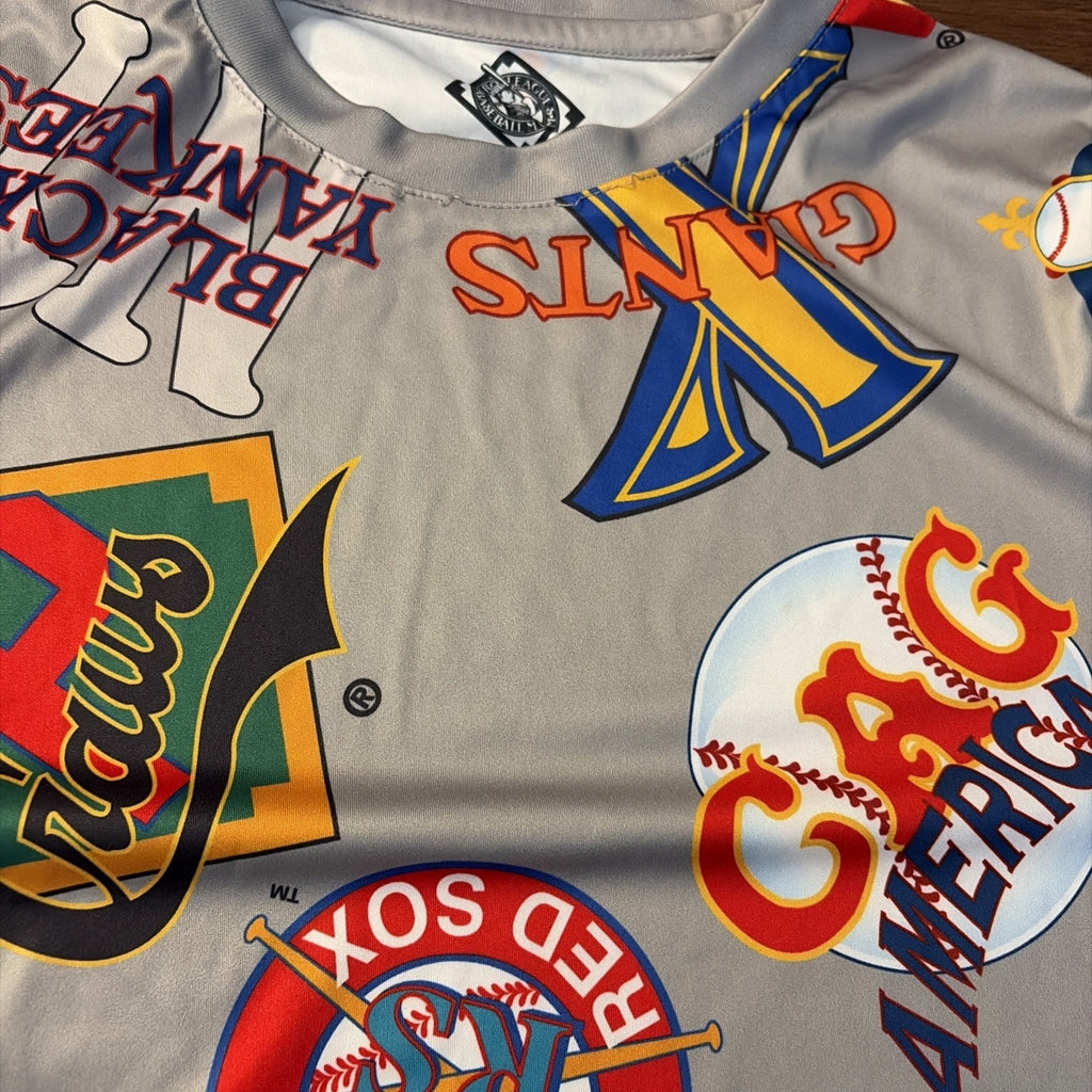 Negro Leagues Baseball Museum Mens S Short Sleeve Shirt All Over Print