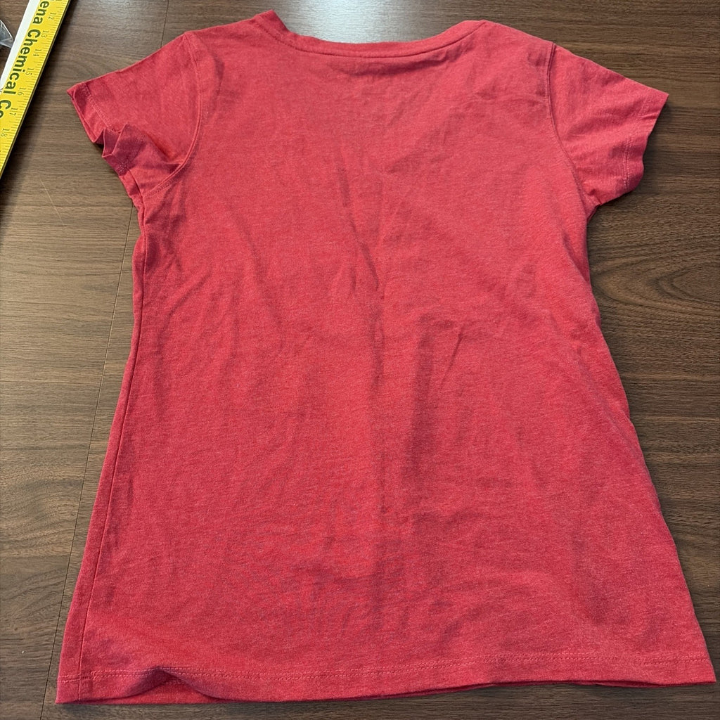 Ohio State Buckeyes V-Neck T-Shirt - Colosseum Women’s Medium Red Dual Blend