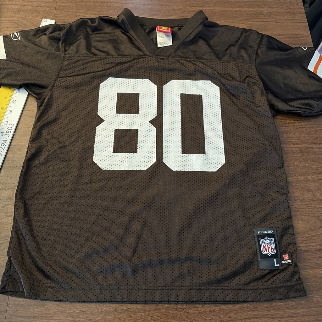 Cleveland Browns Jersey Size Large (14-16) Kellen Winslow #80 Brown NFL Reebok