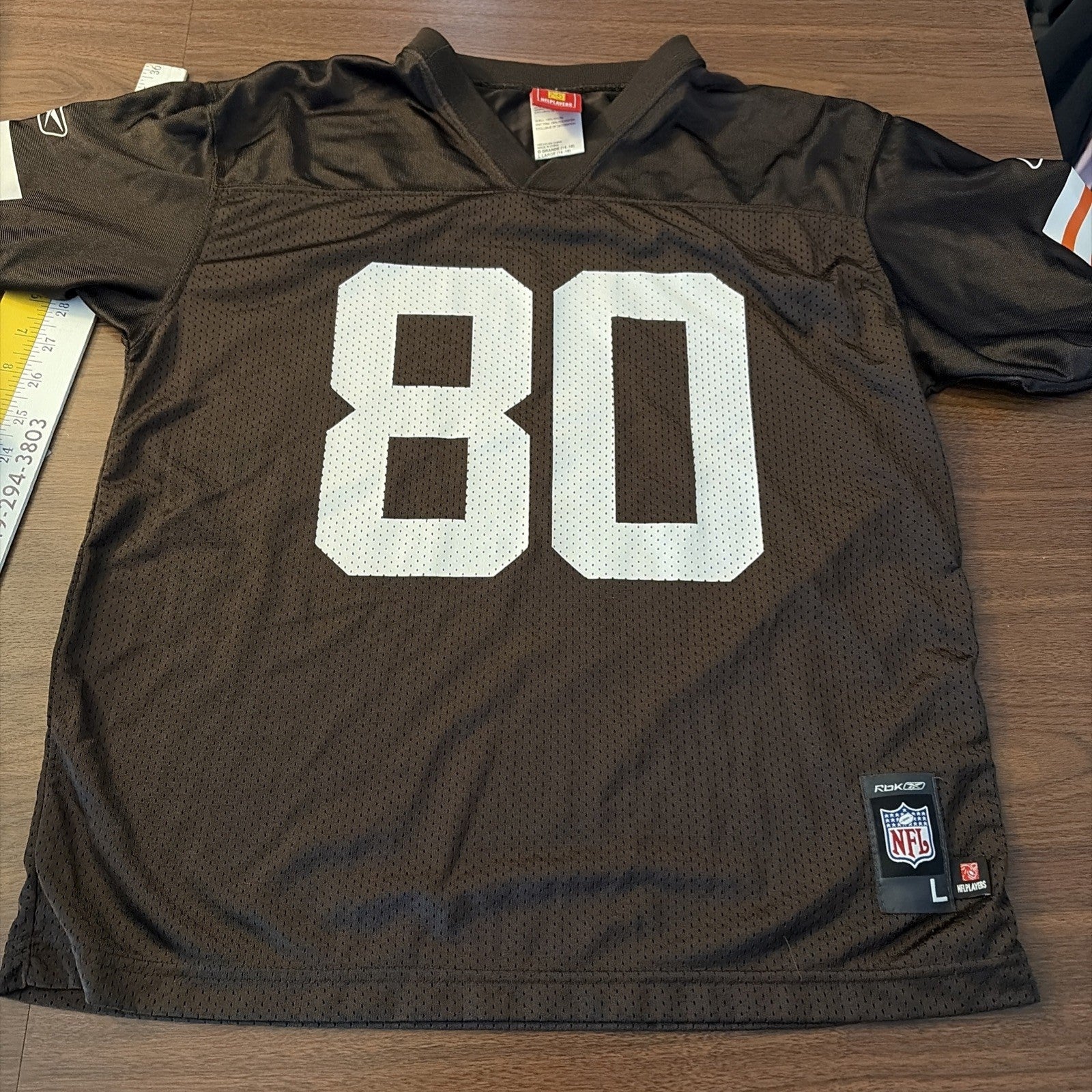 Cleveland Browns Jersey Size Large (14-16) Kellen Winslow #80 Brown NFL Reebok